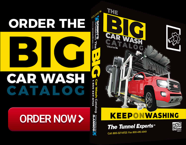 Big Car Wash Catalog Advertisement PNG Image