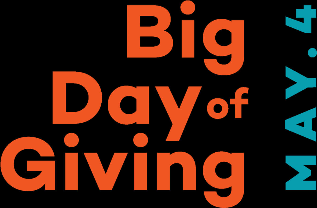 Big Dayof Giving Event Graphic PNG Image