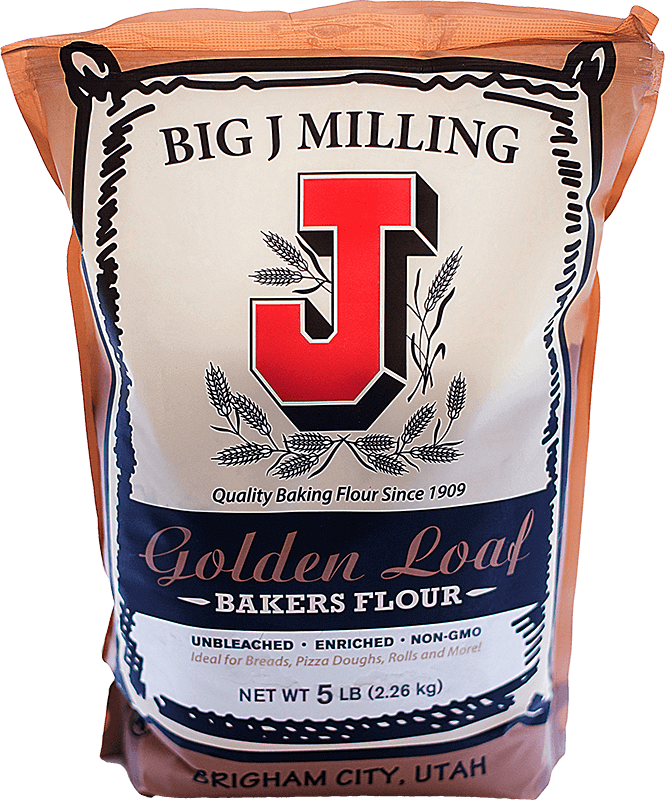 Big J Milling Golden Loaf Bakers Flour Bag PNG Image