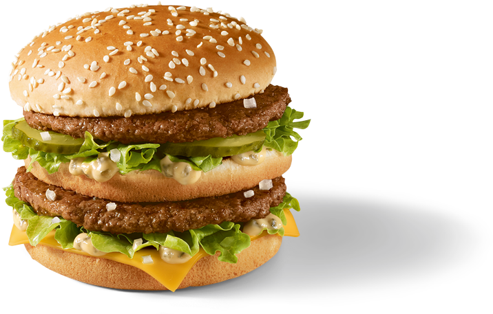 Big Mac Burger Isolated PNG Image