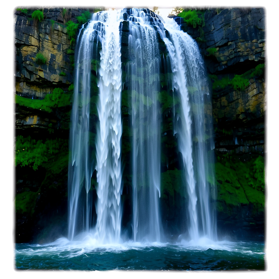 Big Majestic Waterfall Png 06112024 PNG Image