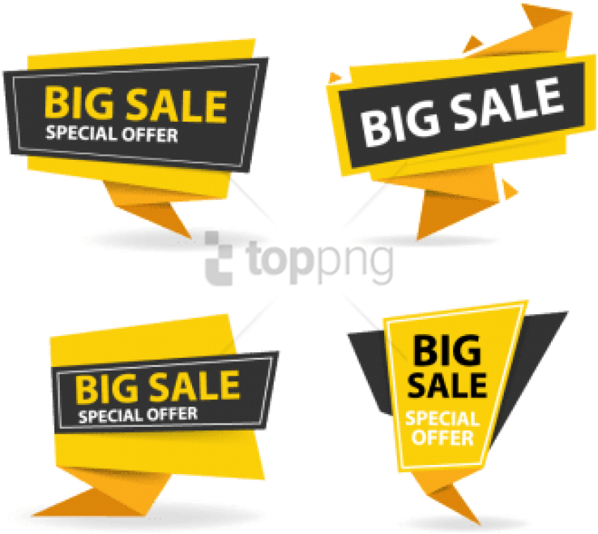 Big Sale Special Offer Banners PNG Image