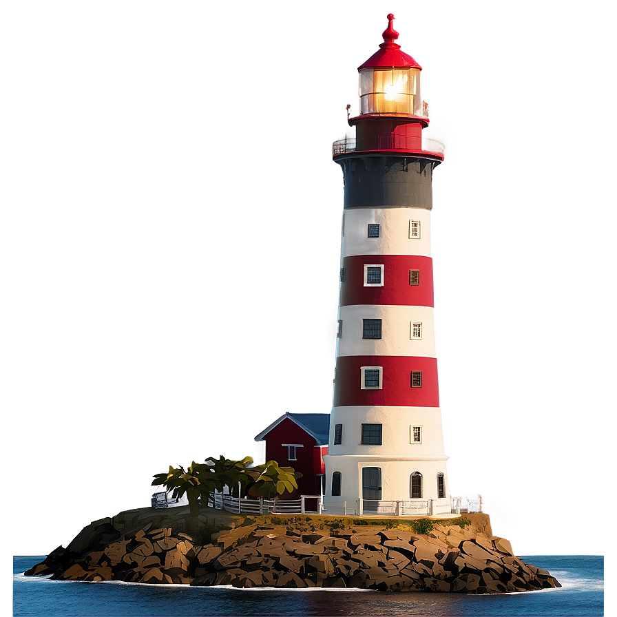 Big Towering Lighthouse Png Pcc75 PNG Image