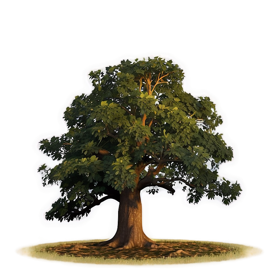 Big Tree At Golden Hour Png Fig87 PNG Image