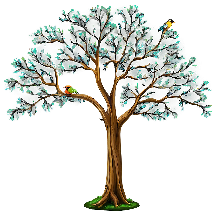 Big Tree With Birds Png 06262024 PNG Image