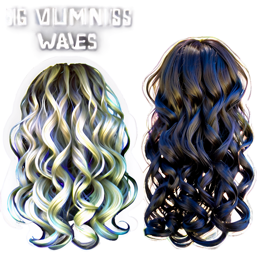 Big Voluminous Hair Waves Png 26 PNG Image