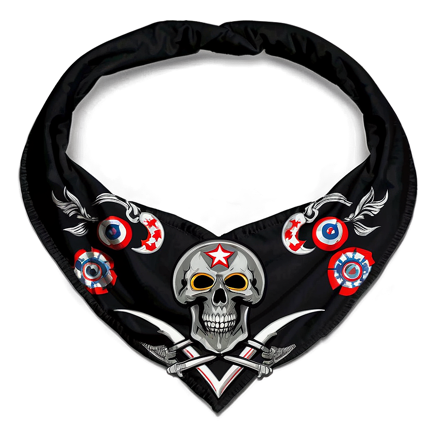 Biker Bandana Emblem Png Bla PNG Image