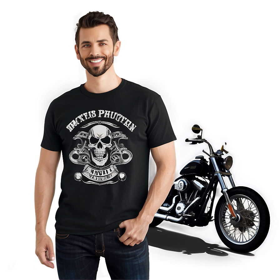 Biker Shirt Design Png Oof66 PNG Image