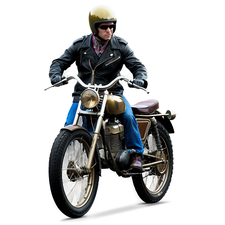 Biker Vintage Poster Png 06252024 PNG Image