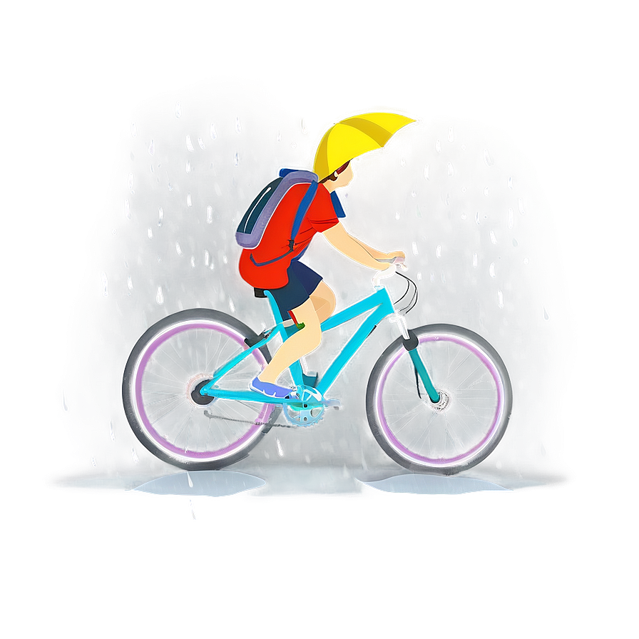 Biking In The Rain Png Cvq7 PNG Image