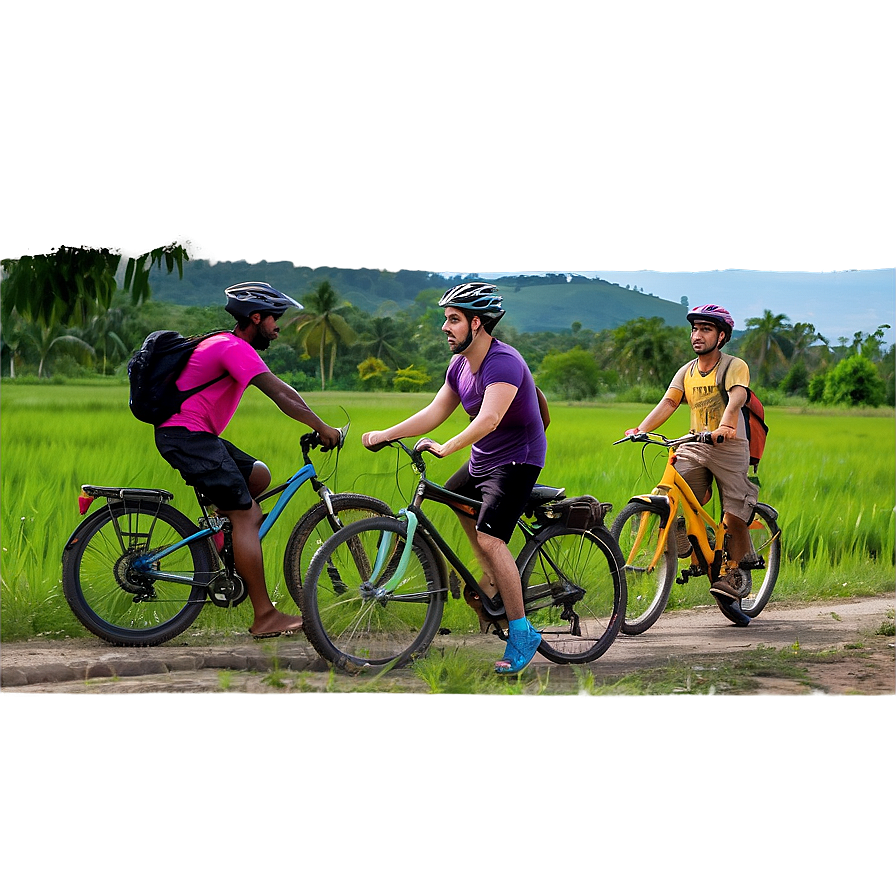 Biking Through The Countryside Png 20 PNG Image