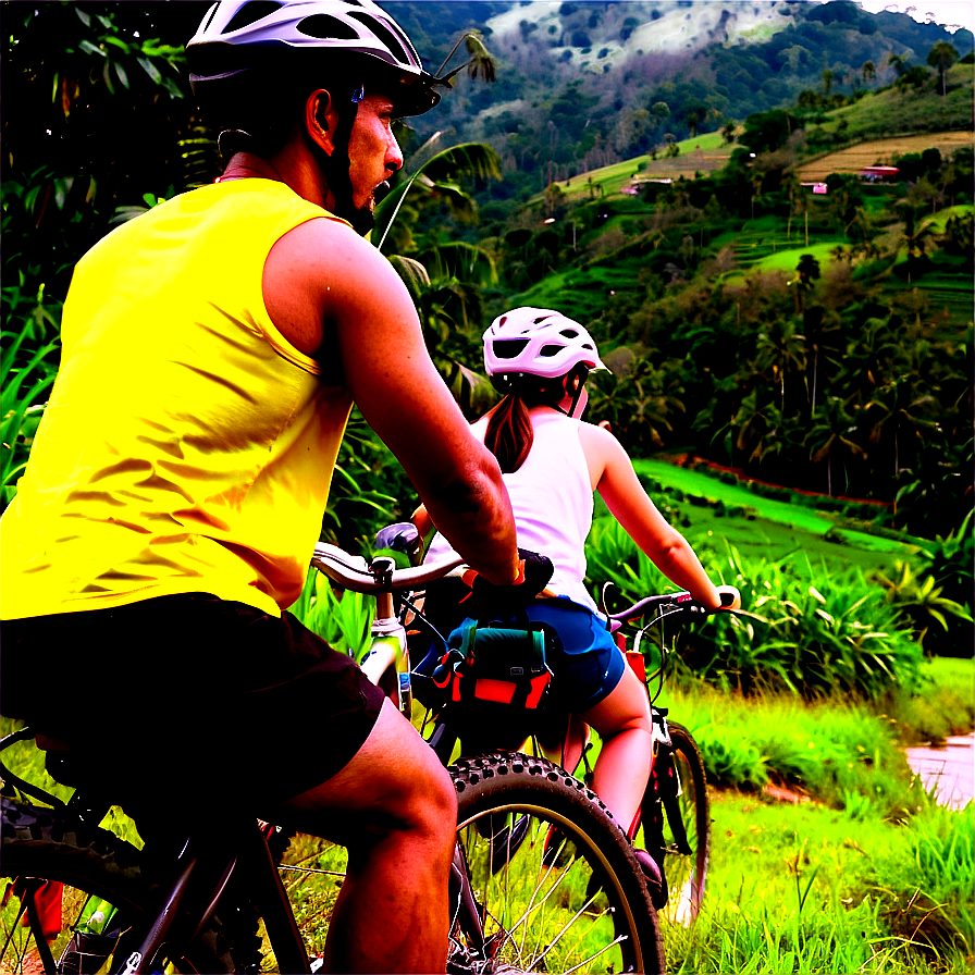 Biking Through The Countryside Png 4 PNG Image