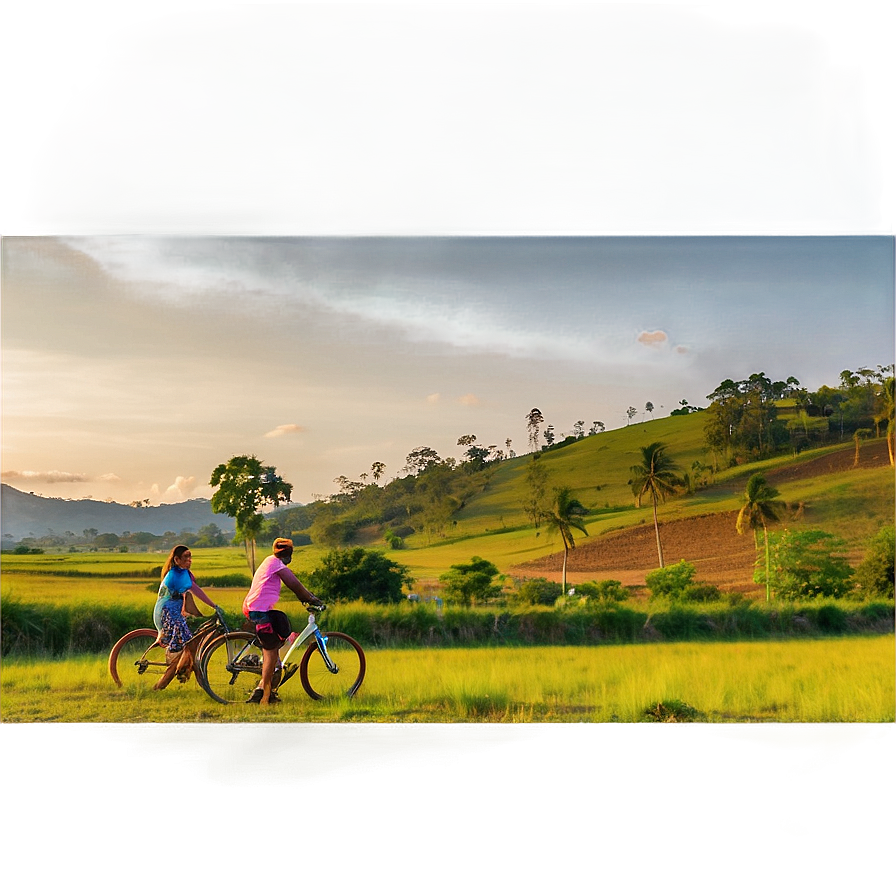 Biking Through The Countryside Png Cpc PNG Image