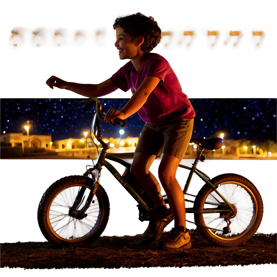 Biking Under The Stars Png 24 PNG Image