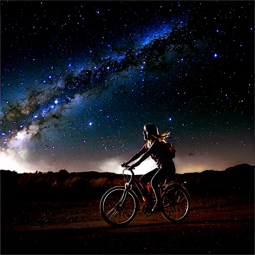 Biking Under The Stars Png 35 PNG Image