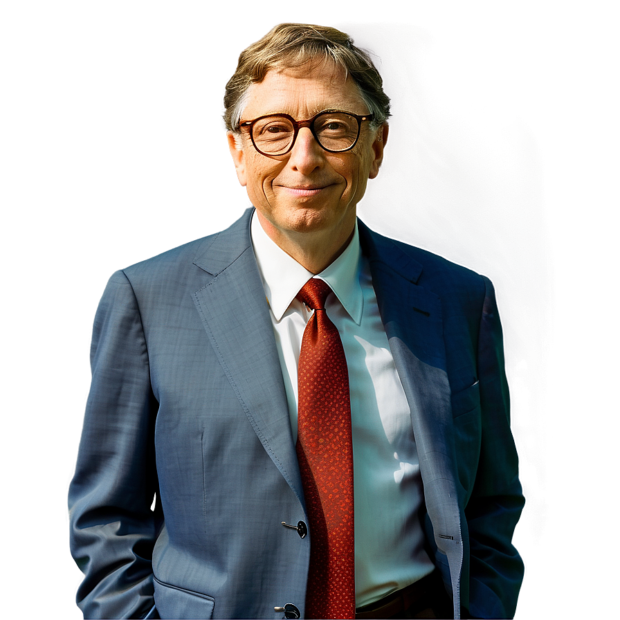 Bill Gates In Meeting Png 32 PNG Image