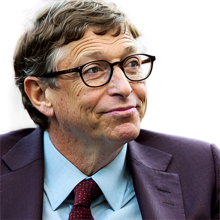 Bill Gates In Panel Discussion Png Gci PNG Image