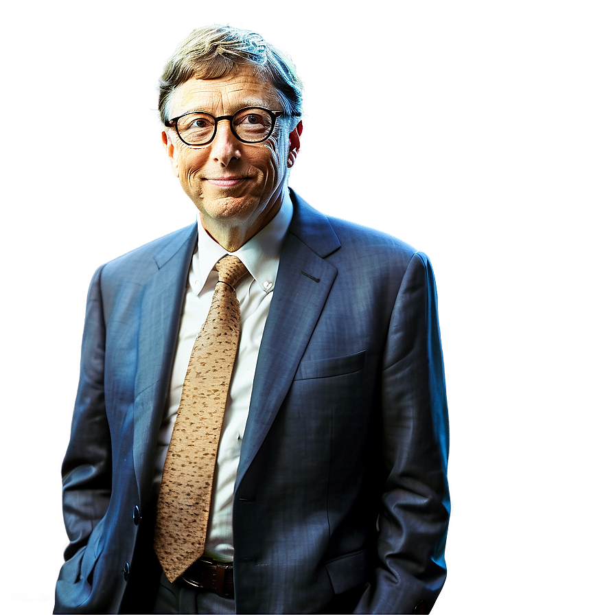 Bill Gates In Suit Png Nrb PNG Image