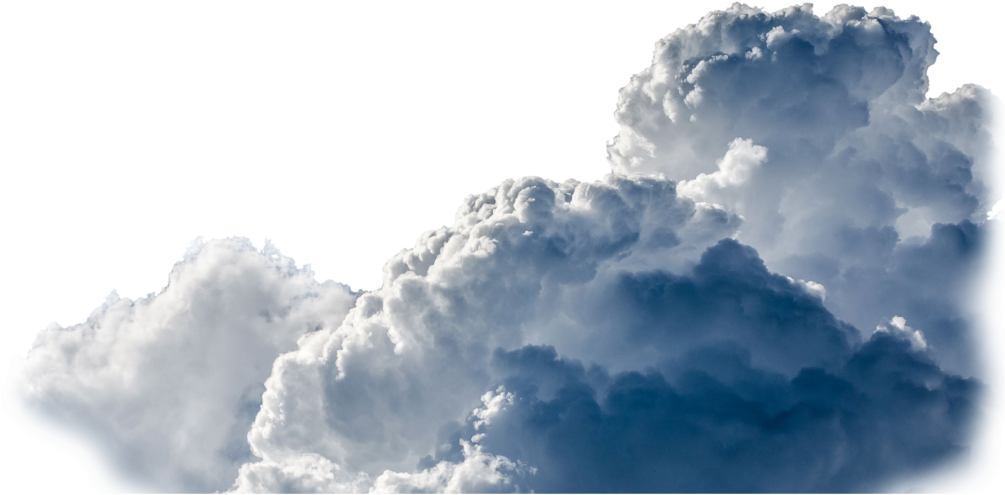 Billowing Clouds Transparent Background PNG Image