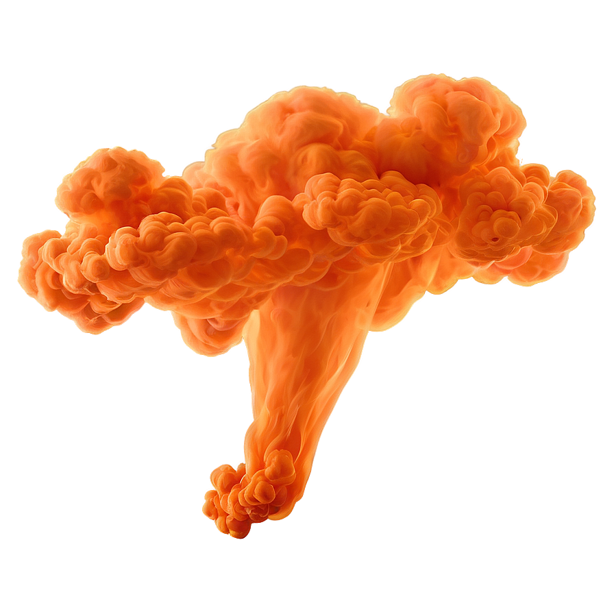 Billowing Orange Smoke Png Cpi32 PNG Image