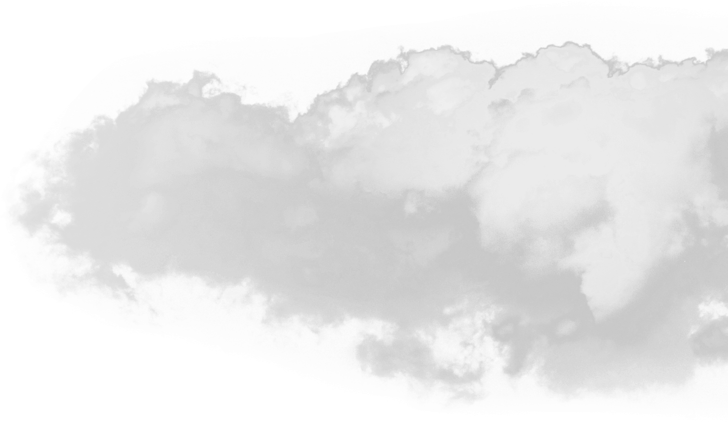 Billowing Smoke Cloud PNG Image