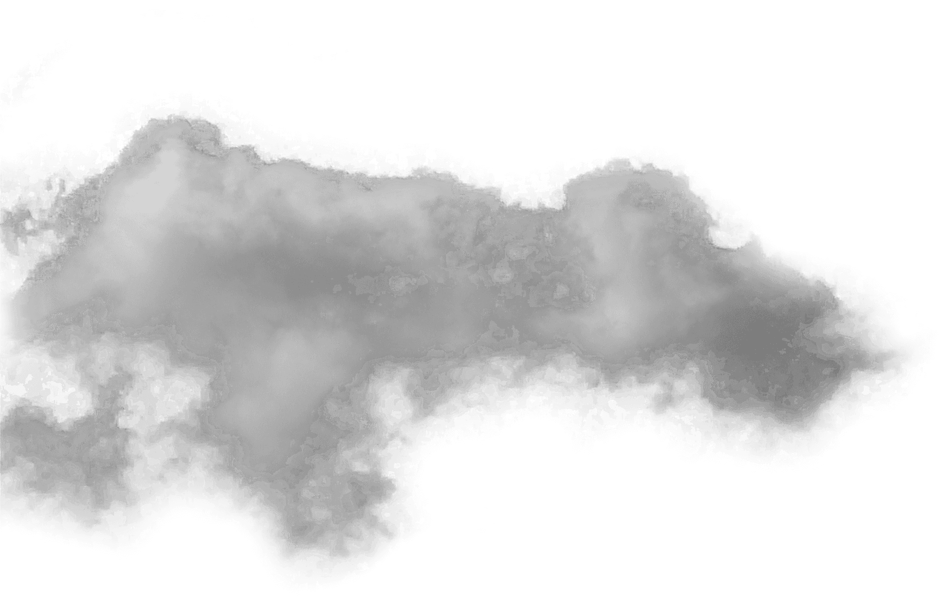 Billowing Smoke Cloud Blue Sky PNG Image