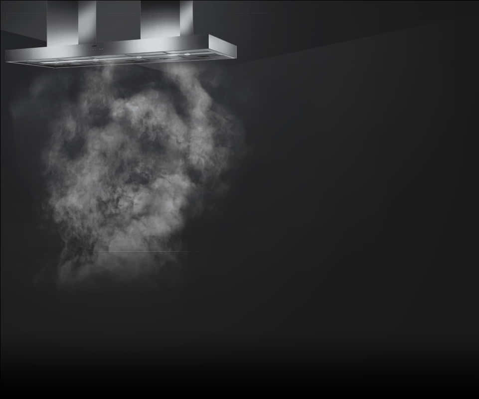 Billowing Steam Under Range Hood.jpg PNG Image