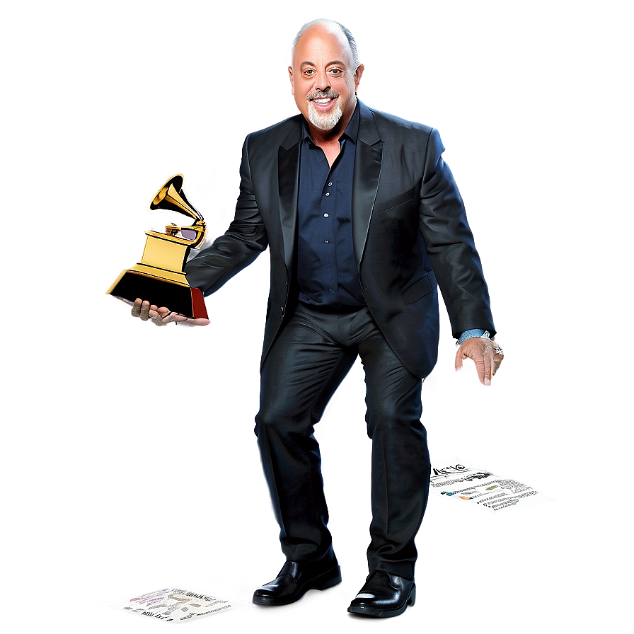 Billy Joel And Grammy Award Png 06252024 PNG Image