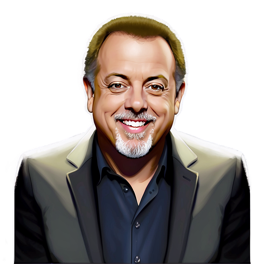 Billy Joel Creative Portrait Png 86 PNG Image