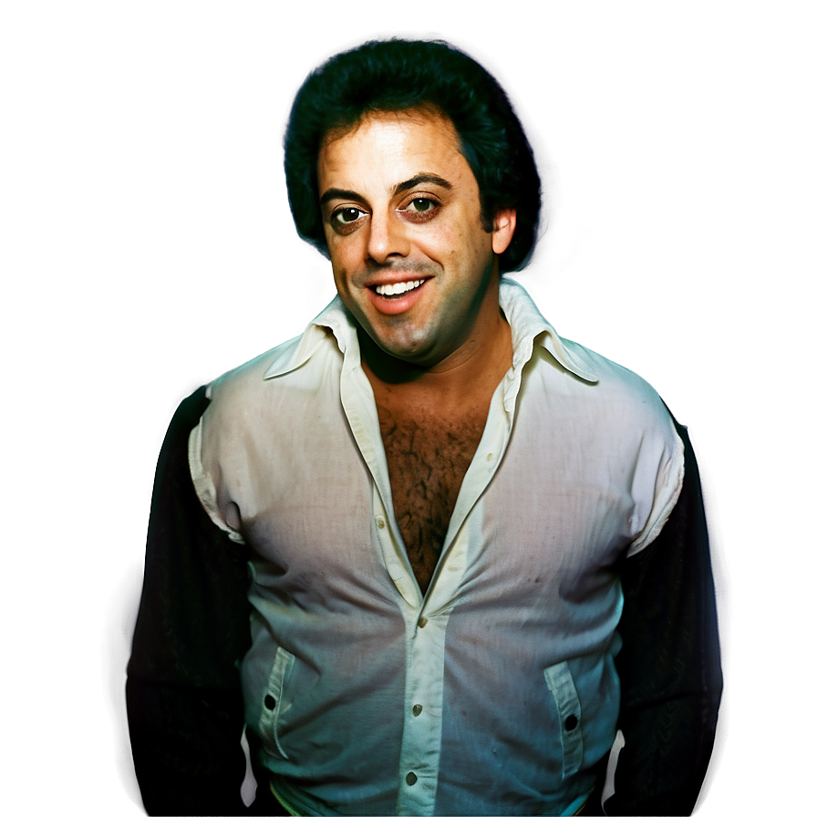 Billy Joel In The 70s Png Jfw PNG Image