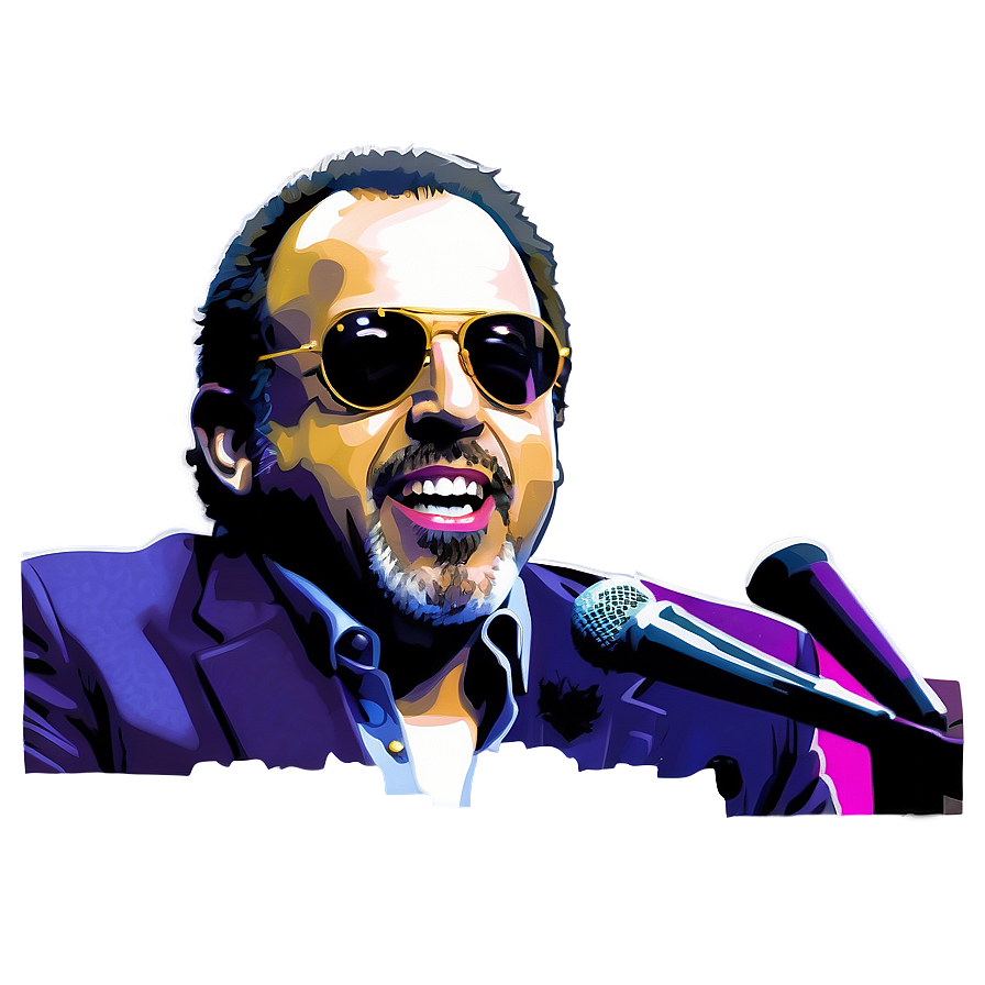 Billy Joel Pop Art Png Uql37 PNG Image