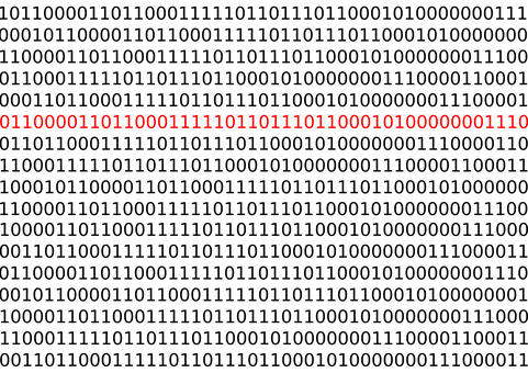 Binary Code Redon Black PNG Image