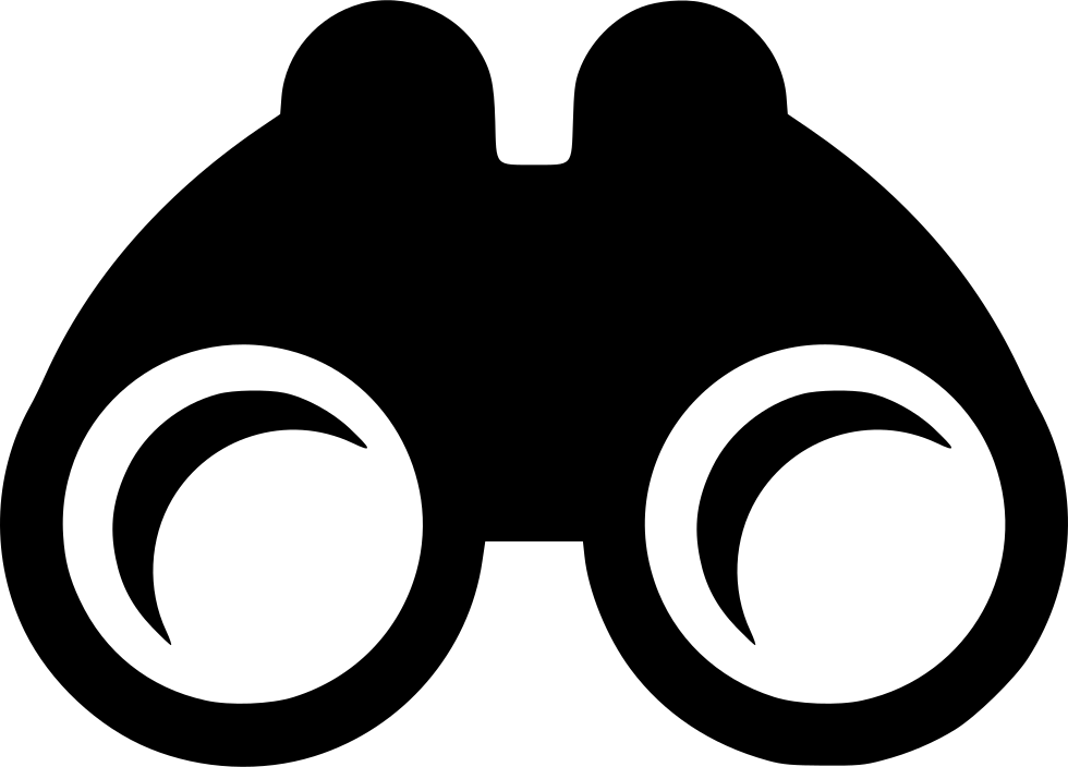 Binoculars Icon Silhouette PNG Image