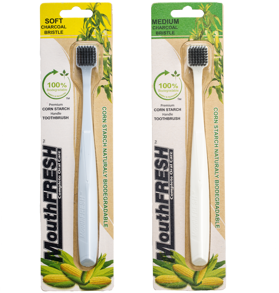 Biodegradable Corn Starch Toothbrushes PNG Image