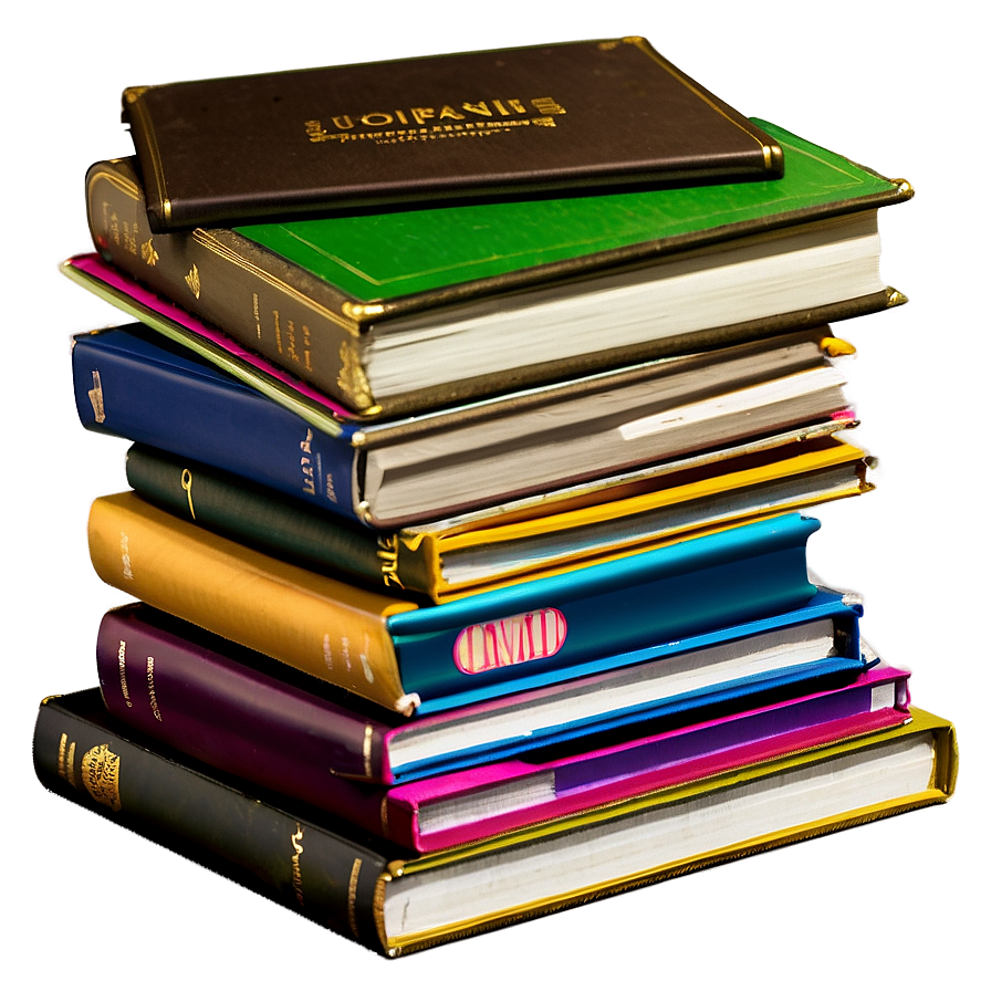 Biography Books Stack Png Qbr PNG Image