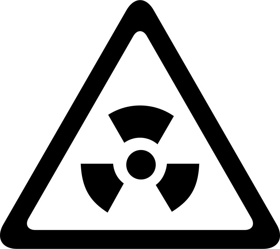 Biohazard Symbol Blackon Transparent PNG Image