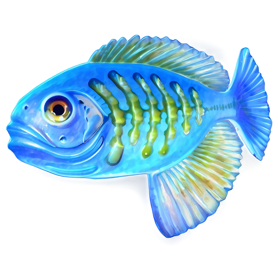 Bioluminescent Fish Glow Png Kwn83 PNG Image