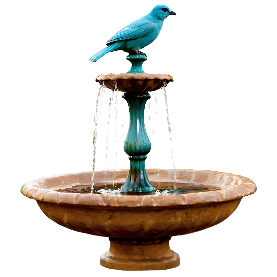 Bird Bath Fountain Png 06122024 PNG Image