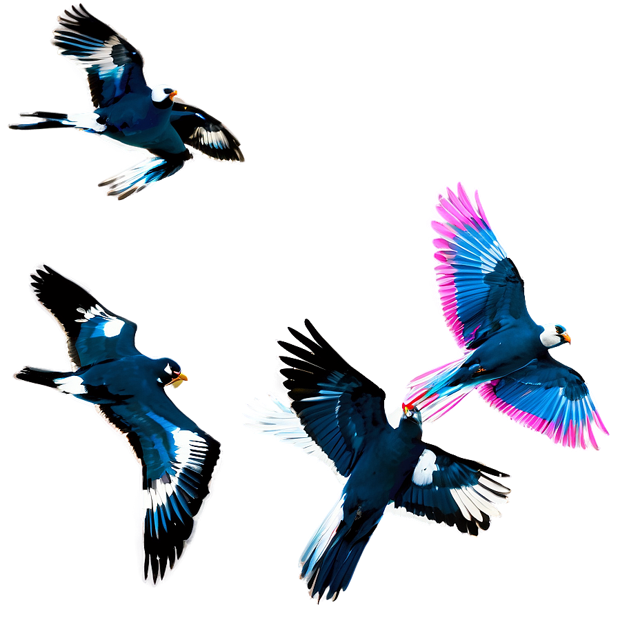 Bird Flock Flying Png Mwl PNG Image