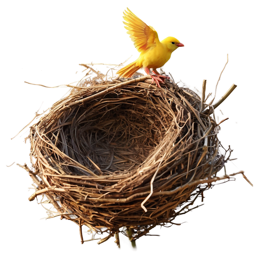 Bird Nest And Sunrise Png Dfh PNG Image