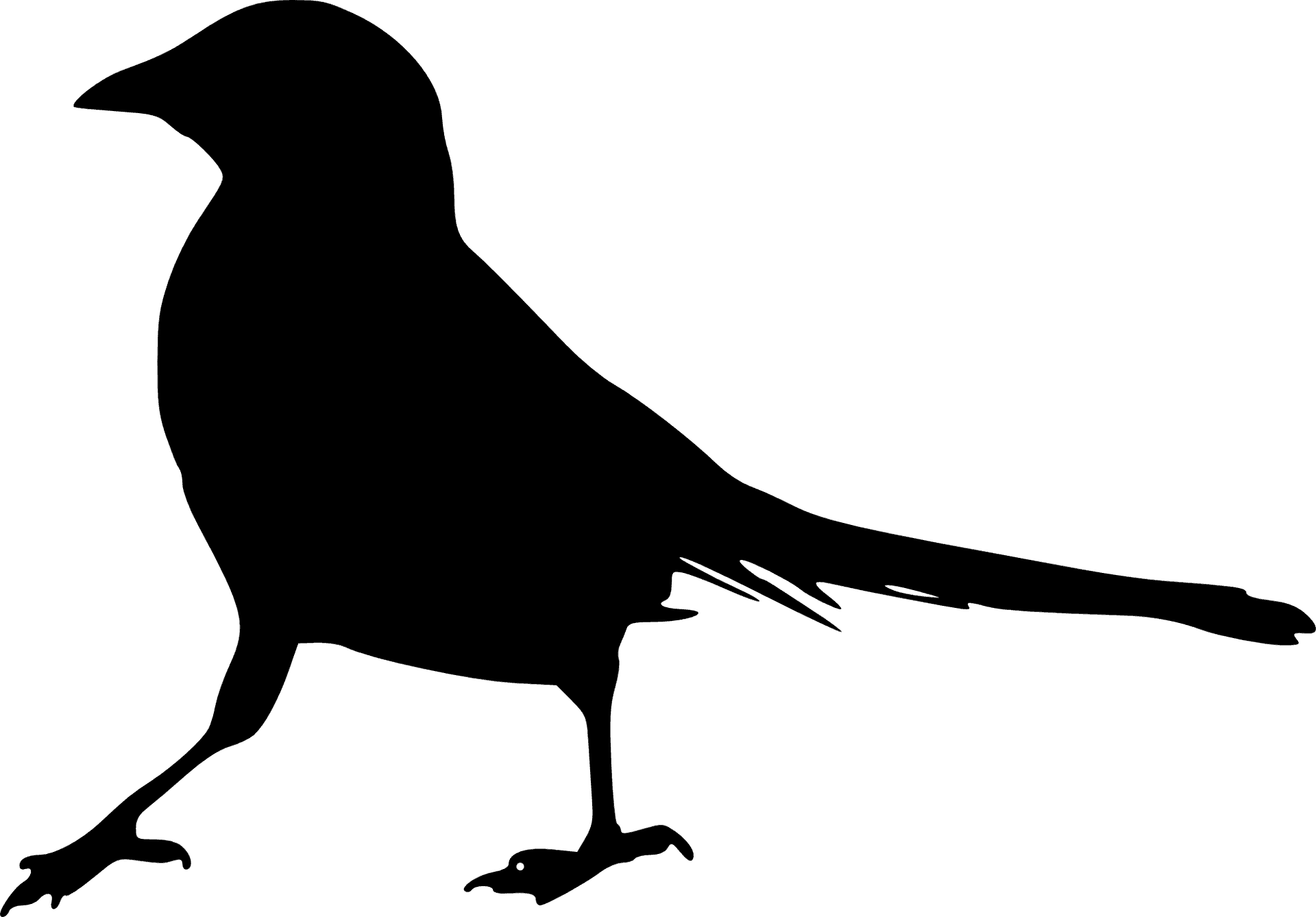 Bird Silhouette Profile PNG Image