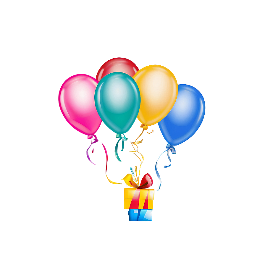 Birthday Balloon B PNG Image