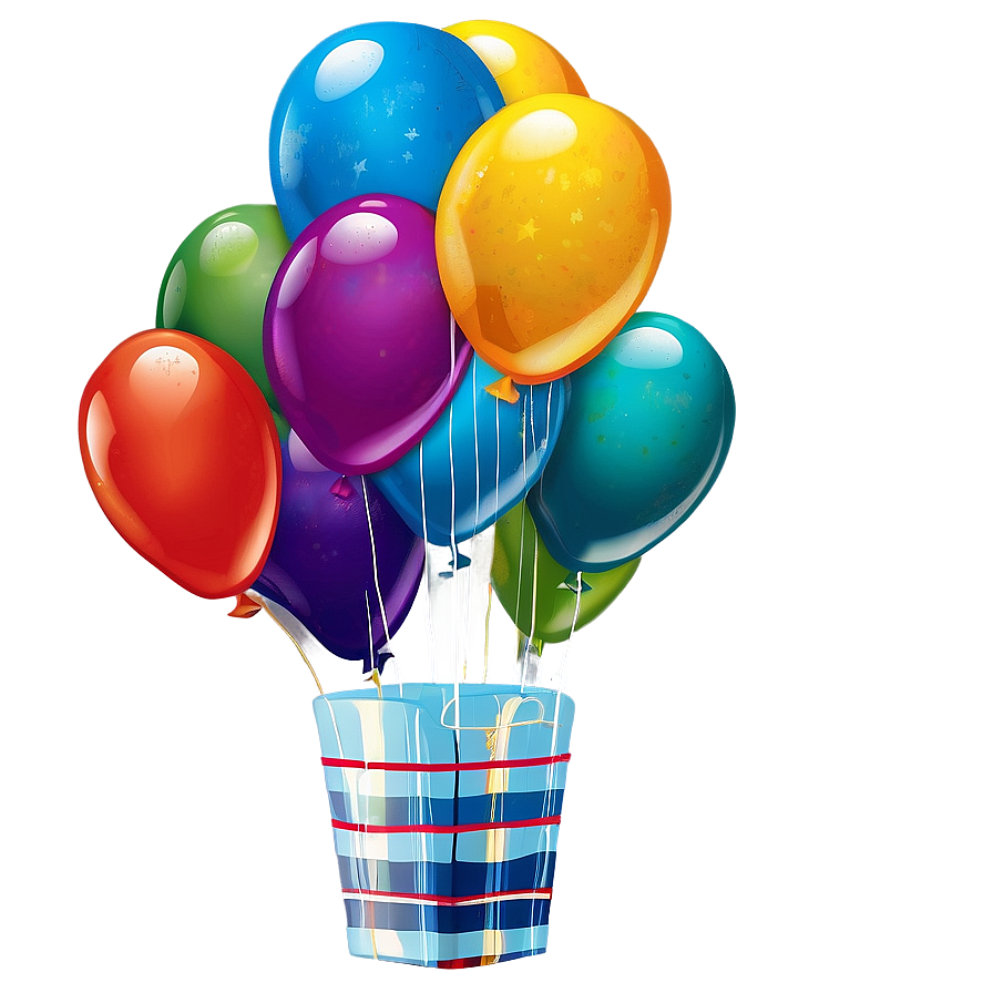 Birthday Balloon Bunch Png Ihe14 PNG Image