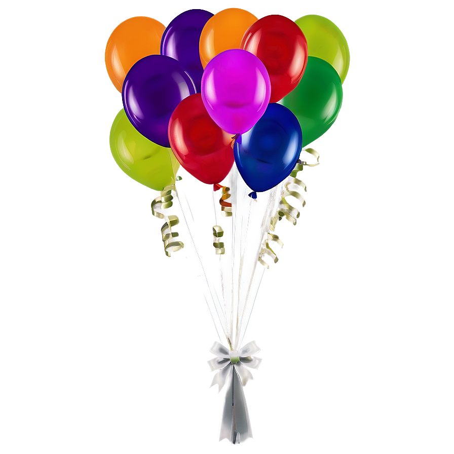 Birthday Balloon Decoration Png Cjb PNG Image