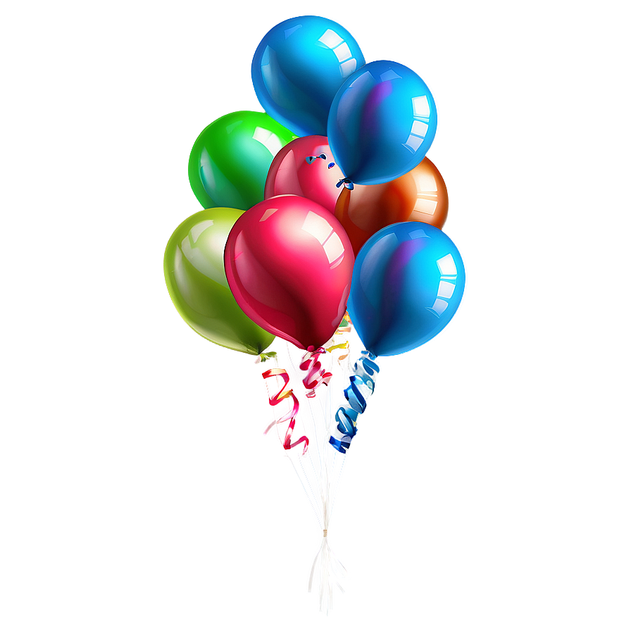 Birthday Balloon Decoration Png Nph PNG Image