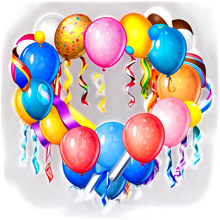 Birthday Balloon Garland Png 42 PNG Image