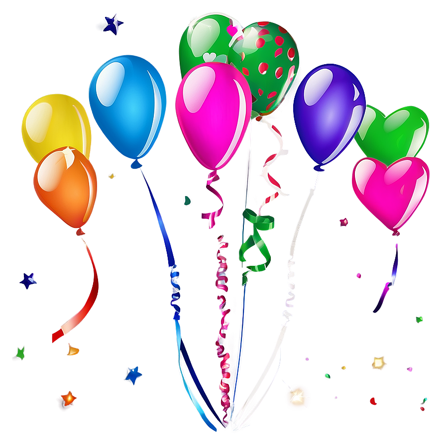 Birthday Balloon Vector Png Prw15 PNG Image