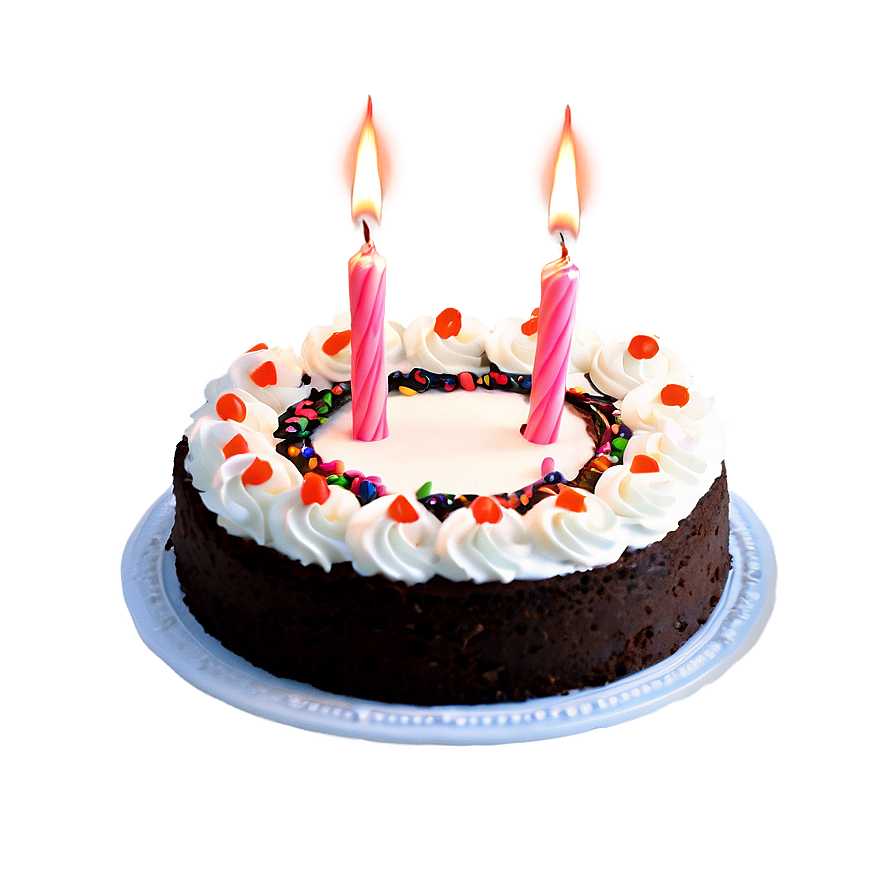 Birthday Cake With Candles Png 05042024 PNG Image