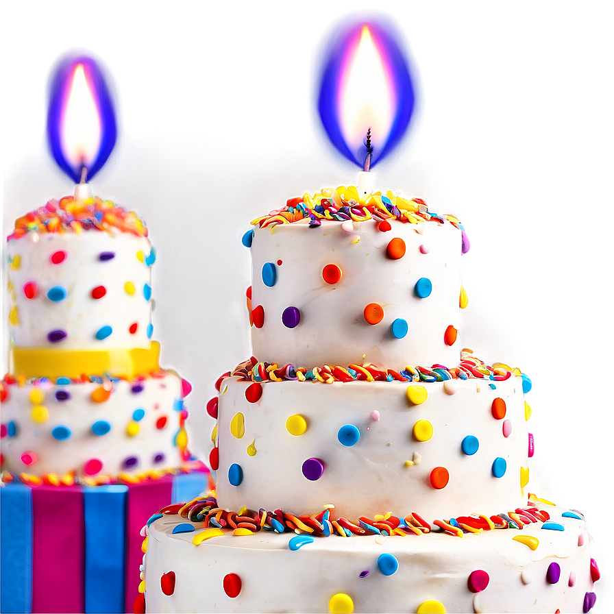 Birthday Cake With Sprinkles Png New60 PNG Image