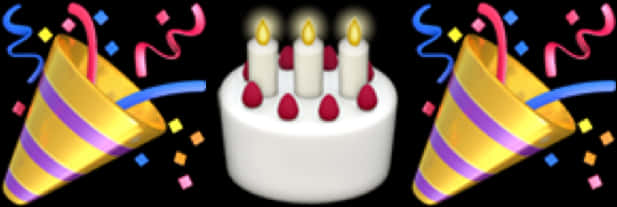 Birthday_ Celebration_ Emoji_ Art PNG Image